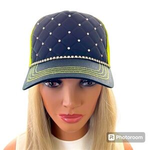 Custom Swarovski crystal trucker Hat